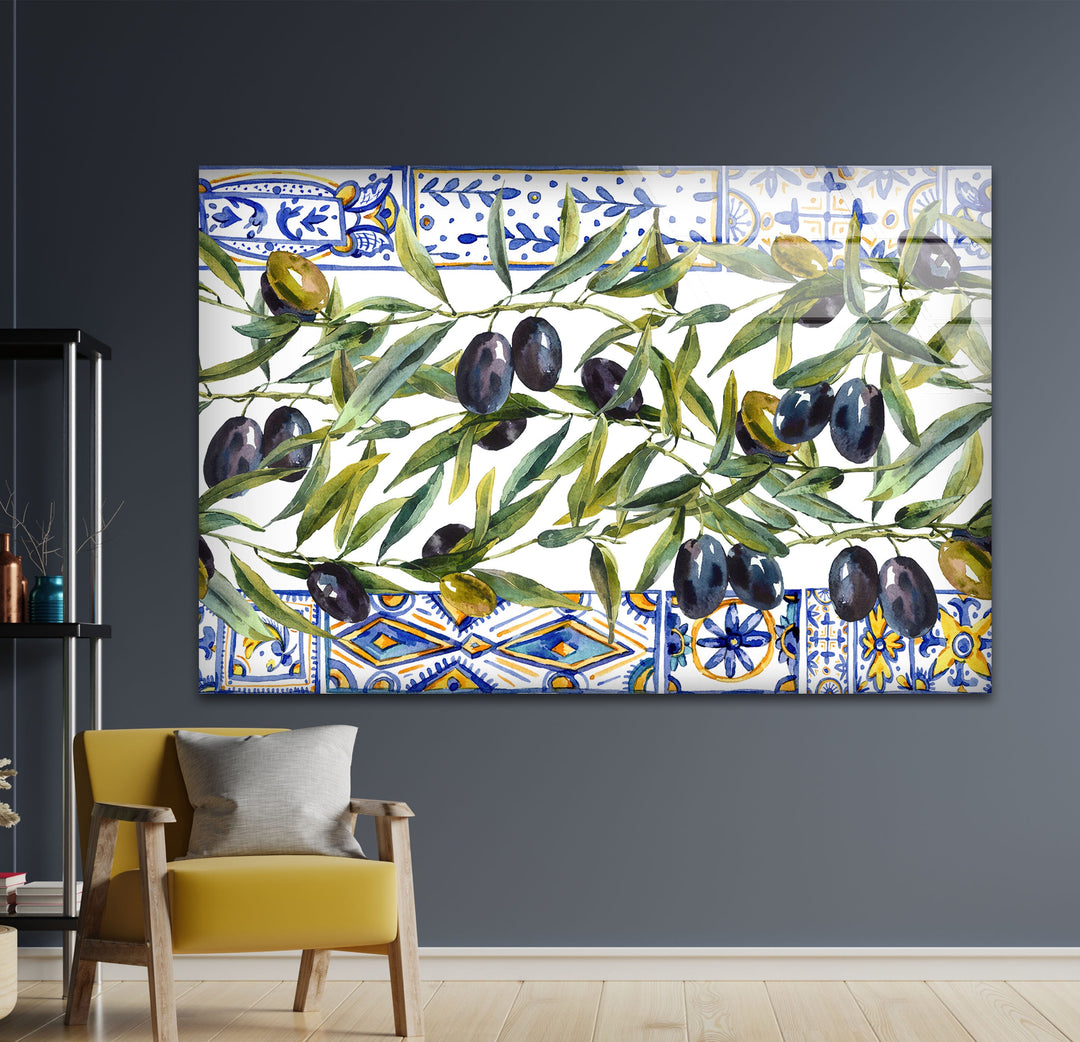 Olive Tempered Glass Wall Art - MyPhotoStation