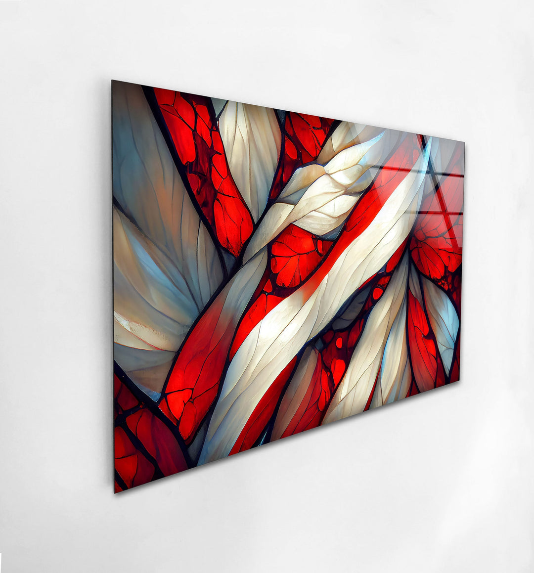 Stained Red Glass Wall Art glass pictures for Wall, glass prints wall art