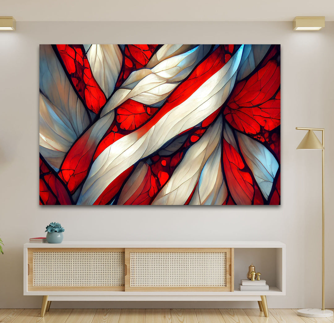 Stained Red Glass Wall Art glass image printing, glass prints from photos