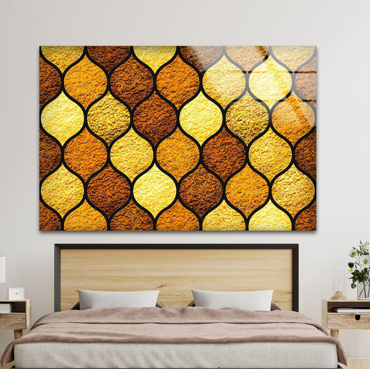 Stained Herbs Glass Wall Art picture on glass wall art, photos printed on glass