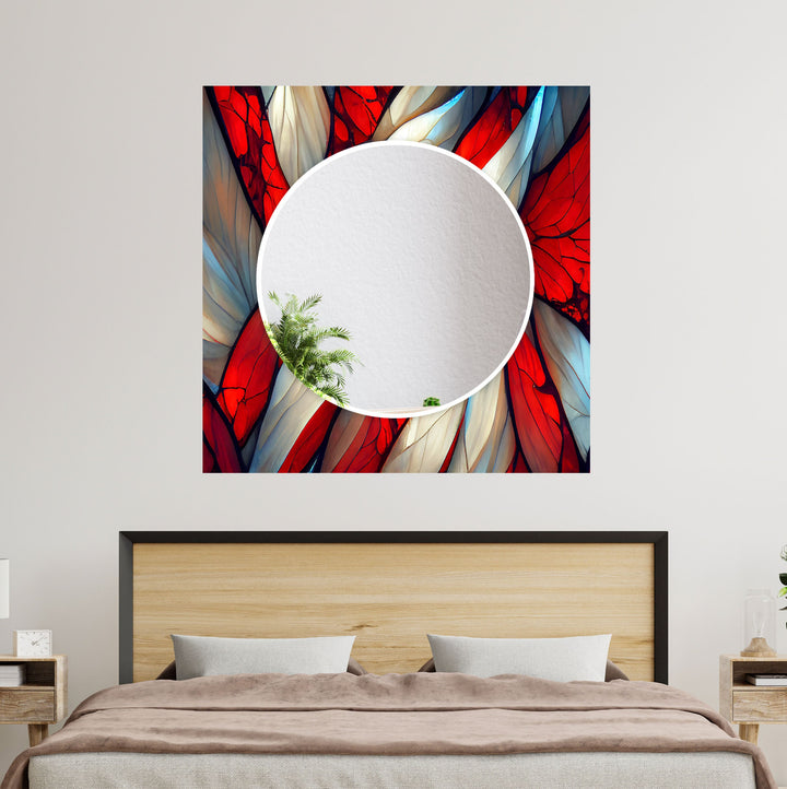 Colorful Stained Wall Mirror Modern Wall Mirror Decorative Wall Mirror
