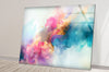 Abstract with water color Soft Brush Glass Wall Art