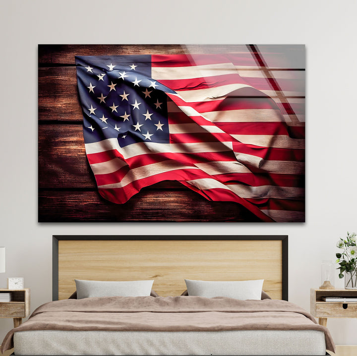 US Flag Cool Wall Decor & Glass Art