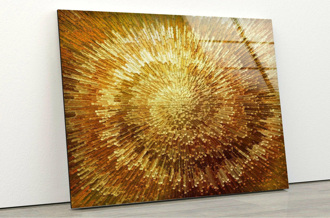 Golden Abstract Art Glass Wall Art - Transform your space with elegant Tempered Glass Wall Art. From custom glass pictures to abstract glass art, find the perfect piece for your living room. Our glass photo prints and picture on glass options ensure vivid, lasting beauty. Shop now for vibrant wall decor and fast, free delivery.