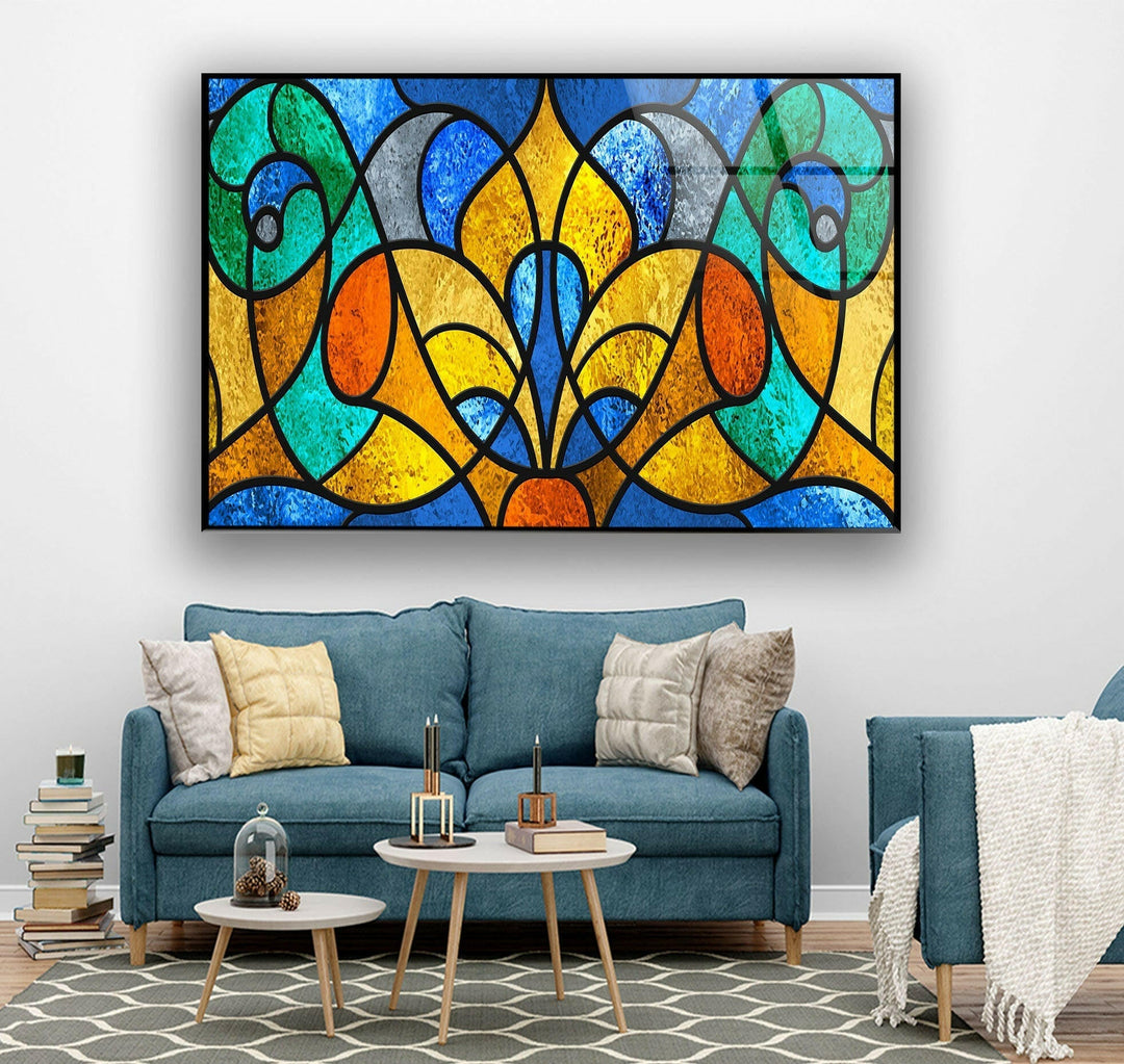 Stained Abstract Glass Wall Art glass wall decor, glass wall art decor