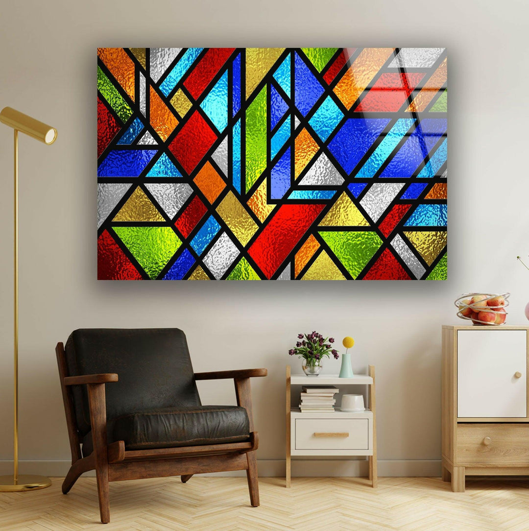 Fractal And Cool Stained Glass Wall Art large glass photo prints, glass wall photos