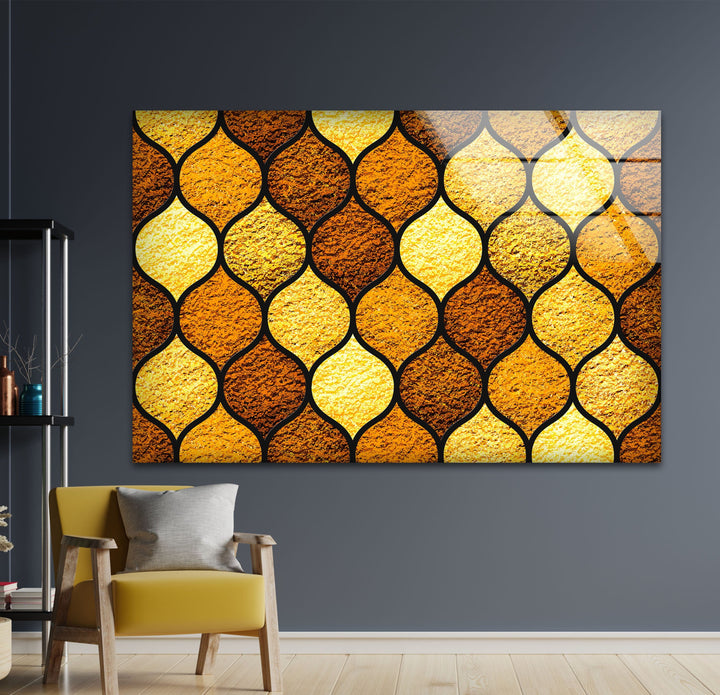 Stained Herbs Glass Wall Art print picture on glass, Tempered Glass Wall Art