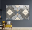 Mosaic Grey Glass Wall Art glass wall decor, glass wall art decor