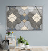 Mosaic Grey Glass Wall Art Glass Printing Wall Art, Print photos on glass