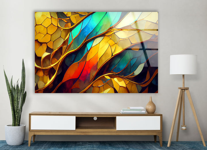 Gold Stained Glass Wall Art glass wall decor, glass wall art decor