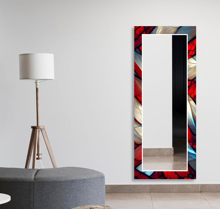 Colorful Stained Wall Mirror Modern Wall Mirror Large Wall Mirror
