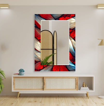 Stained Tempered Glass Wall Mirror