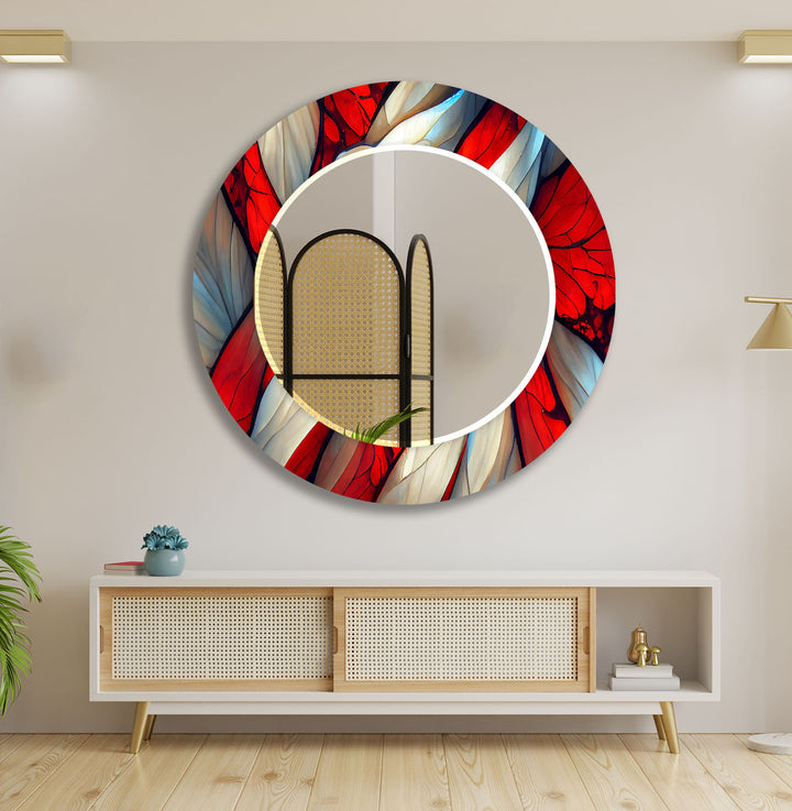 Colorful Stained Wall Mirror Modern Wall Mirror Long Mirror
