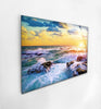 Sea Waves Tempered Glass Wall Art