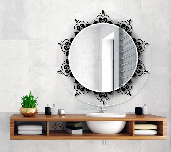 Transparent Round Wall Mirror wall decorative mirror
