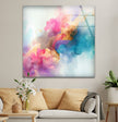 Abstract with water color Soft Brush Glass Wall Art