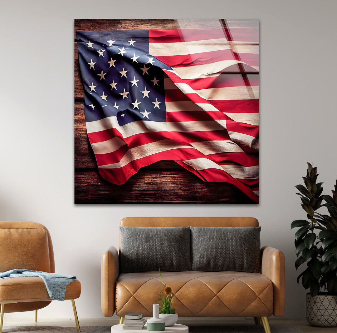 US Flag Cool Glass Art & Wall Art