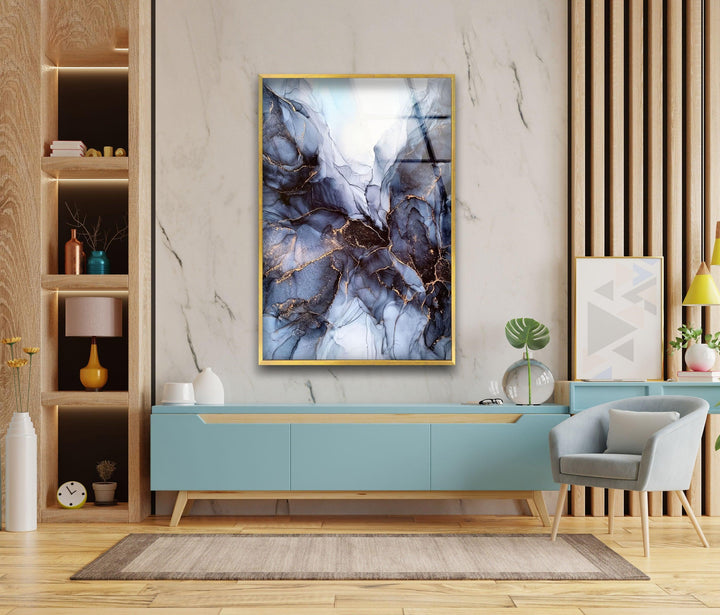 Abstract Glass Artwork for Modern Decor