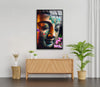 Hindu Colorful Buddha Glass Wall Art Decor