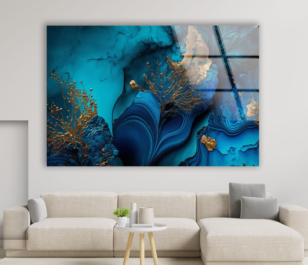 Unique Abstract Art Glass Wall Decor