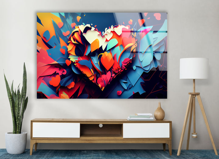 Heart Tempered Glass Wall Art - MyPhotoStation