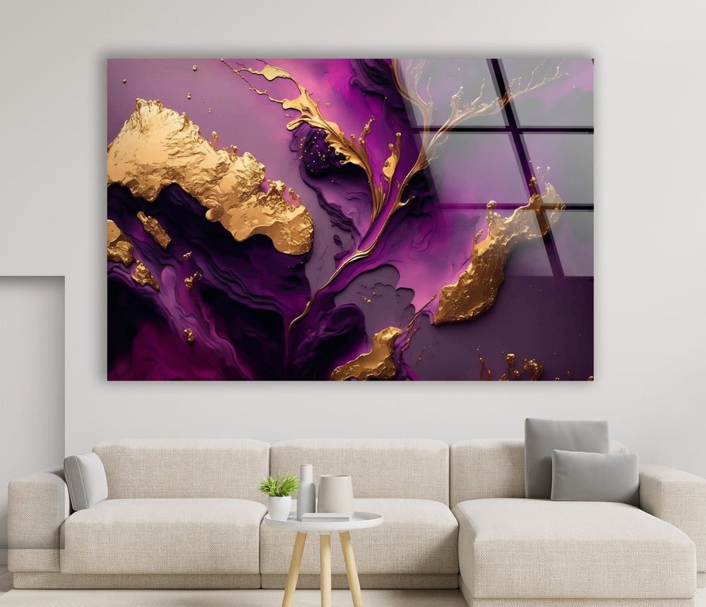 Elegant Large Abstract Glass Wall Art