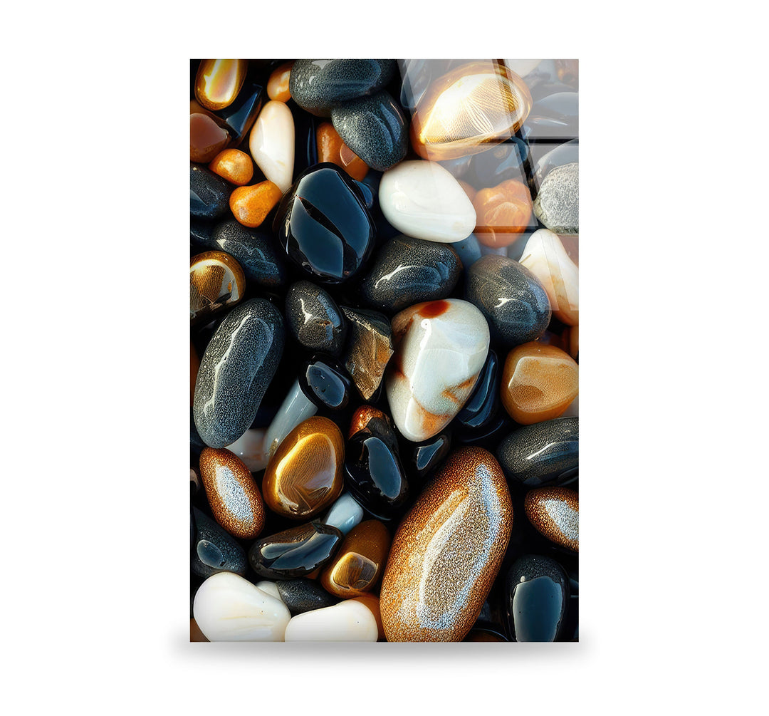 Sea Stones Glass Wall Art glass photo prints, glass picture prints