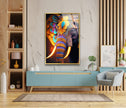 Colorful Indian Elephant Glass Picture Prints Collection