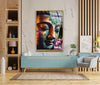 Hindu Colorful Buddha Photo on Glass Home Decor