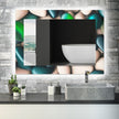 Stained Tempered Glass Wall Mirror