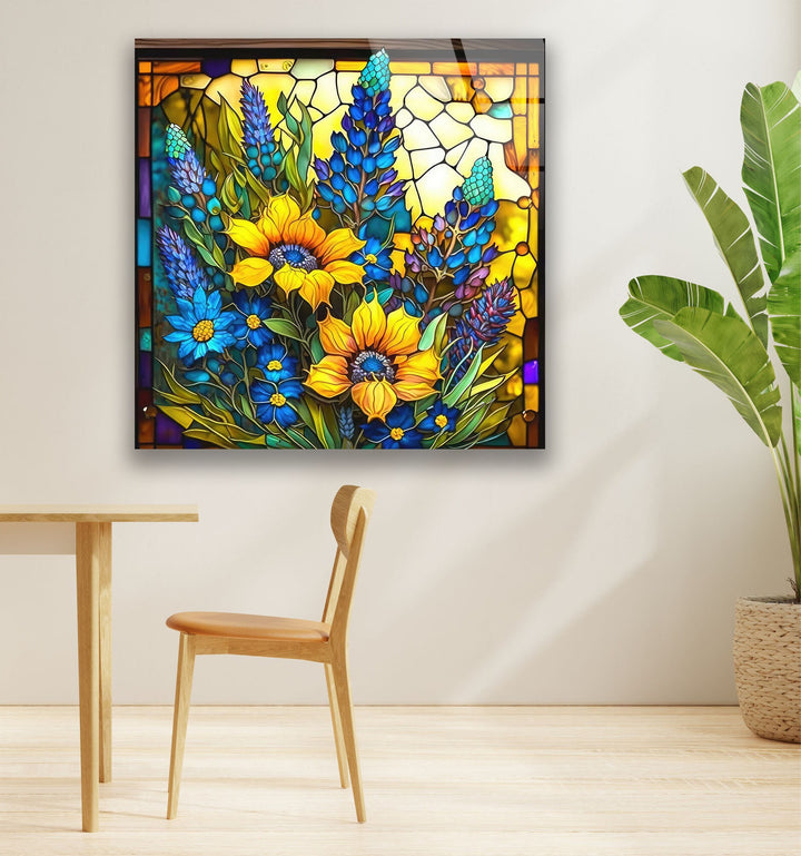 Flower Tempered Glass Wall Art - MyPhotoStation