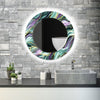 Mosaic Tempered Glass Wall Mirror