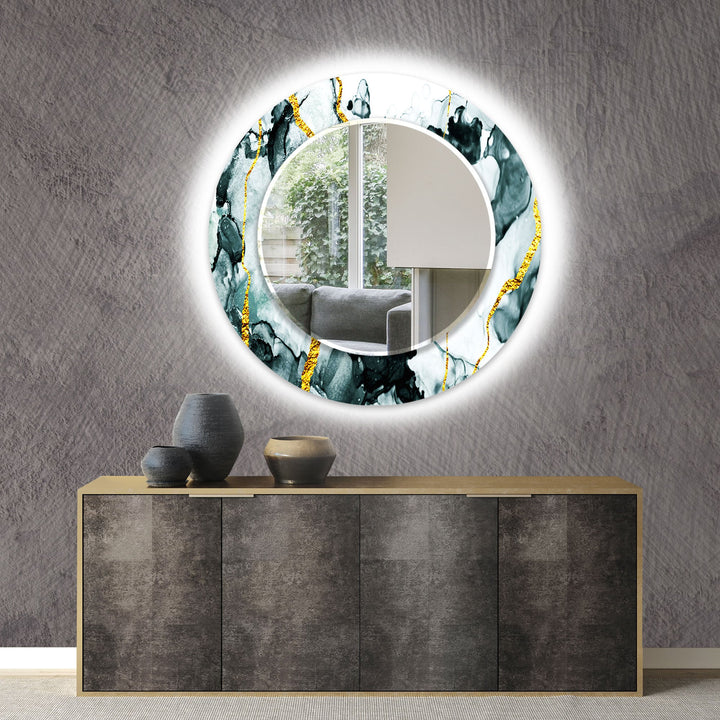 Black & Silver Golden Wall Mirror Gold Mirror
