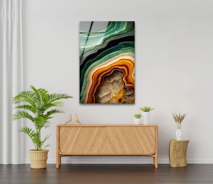 Marble Design Abstract Tempered Glass Wall Art - MyPhotoStation