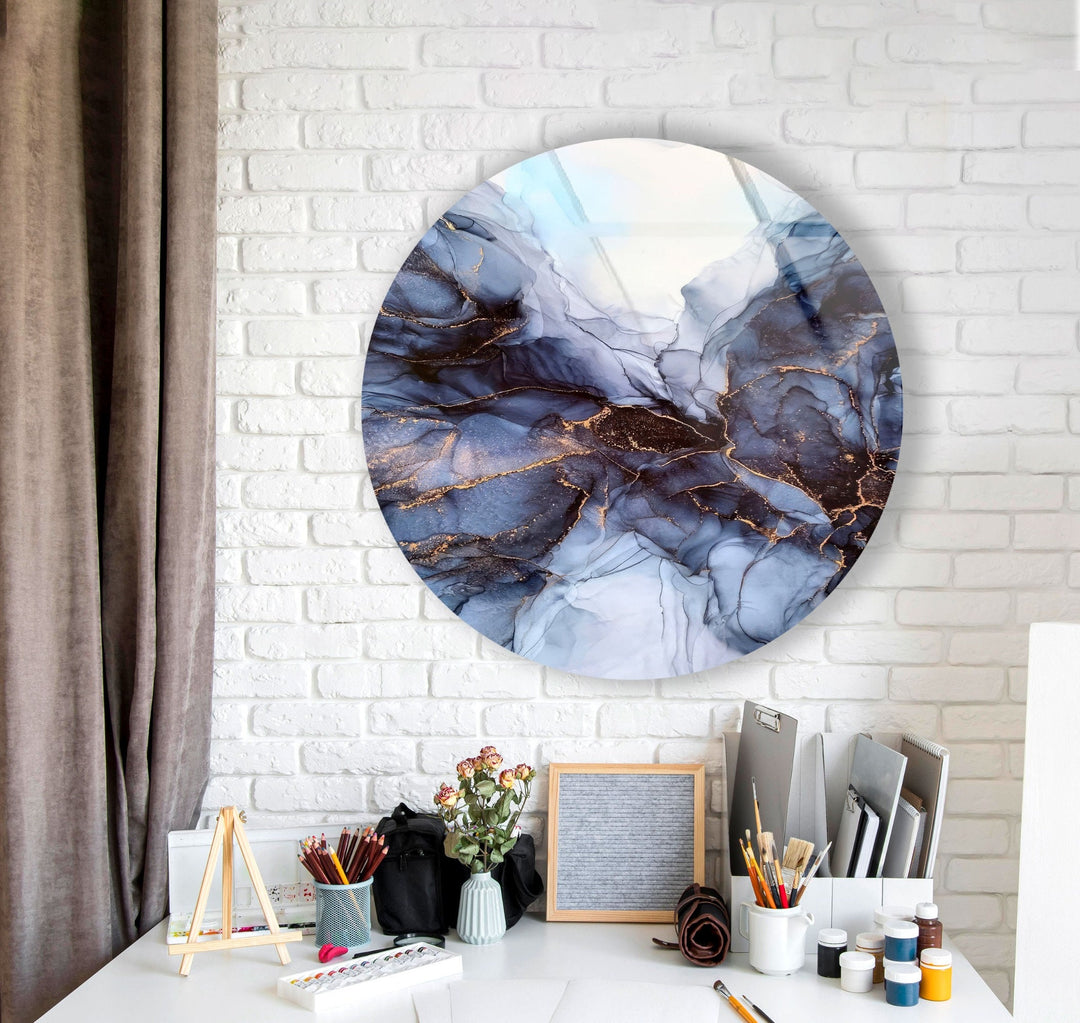 Abstract Round Grey Glass Wall Art art glass wall art, glass wall art pictures
