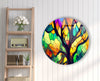 Stained Round Tempered Glass Wall Art