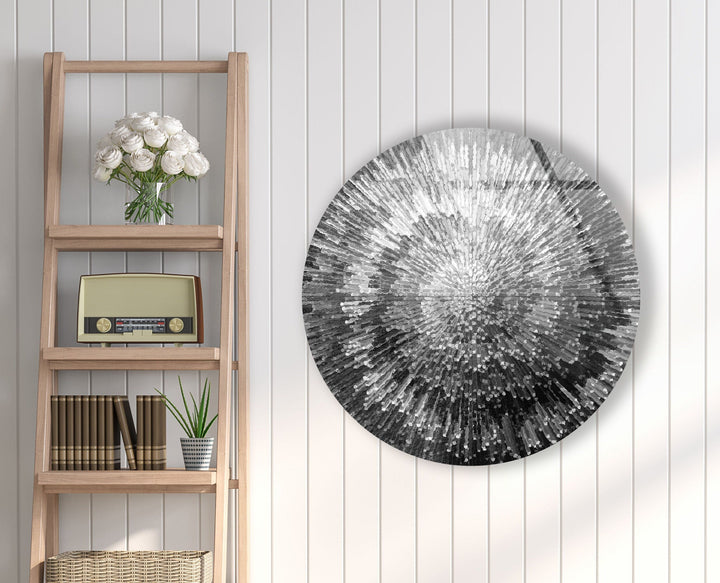 Abstract Round Tempered Glass Wall Art - MyPhotoStation