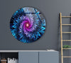 Abstract Round Tempered Glass Wall Art