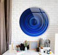 Abstract Round Tempered Glass Wall Art - MyPhotoStation