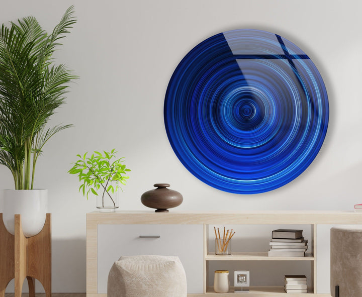 Abstract Round Tempered Glass Wall Art - MyPhotoStation