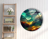 Stained Round Tempered Glass Wall Art