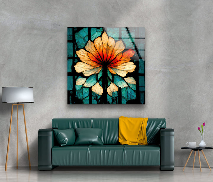 Stunning stained flower Art for Modern Homes