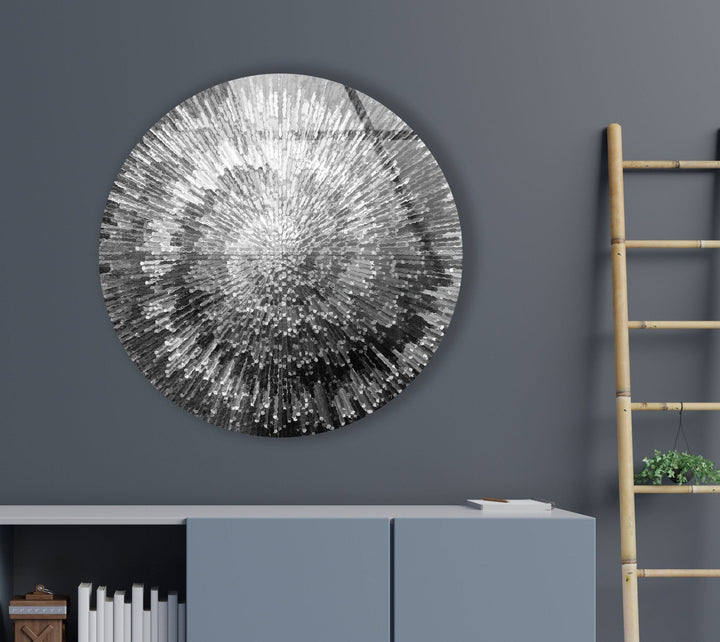 Abstract Round Tempered Glass Wall Art - MyPhotoStation