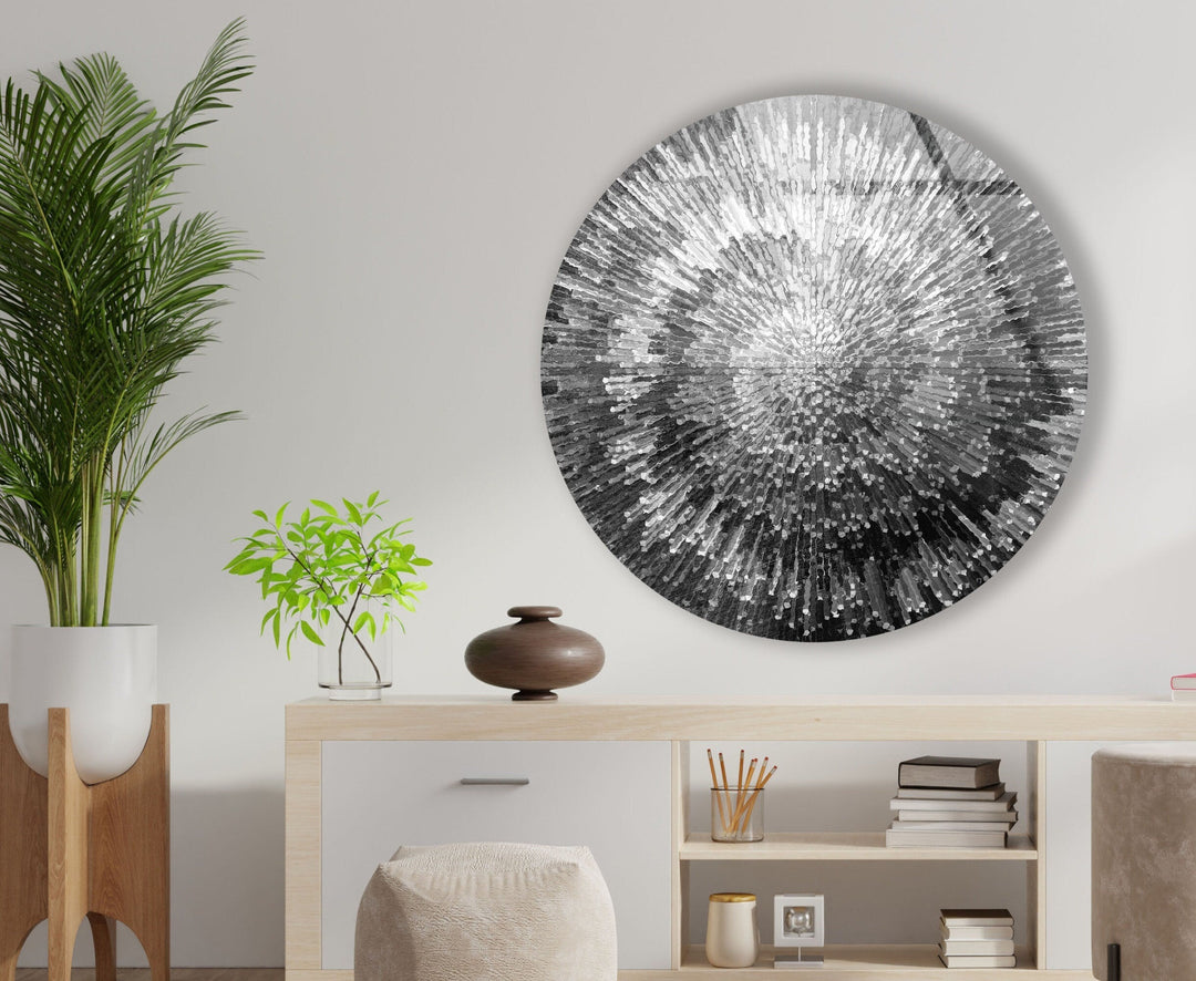 Abstract Round Tempered Glass Wall Art - MyPhotoStation