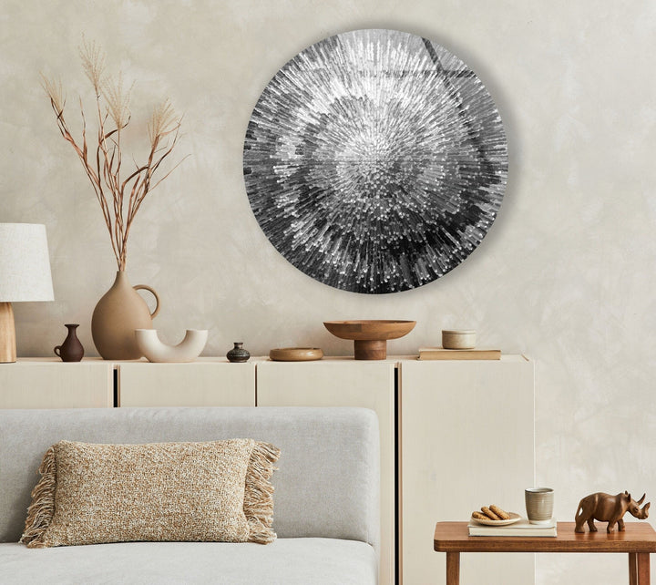 Abstract Round Tempered Glass Wall Art - MyPhotoStation