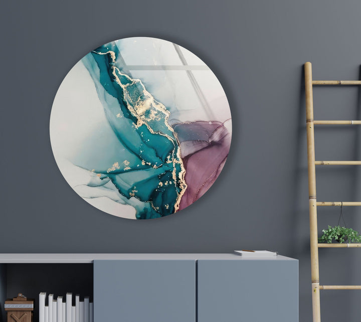 Abstract Round Tempered Glass Wall Art - MyPhotoStation