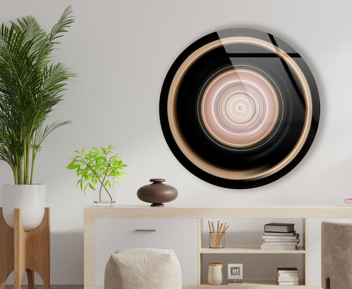 Abstract Round Tempered Glass Wall Art - MyPhotoStation