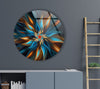 Abstract Round Tempered Glass Wall Art