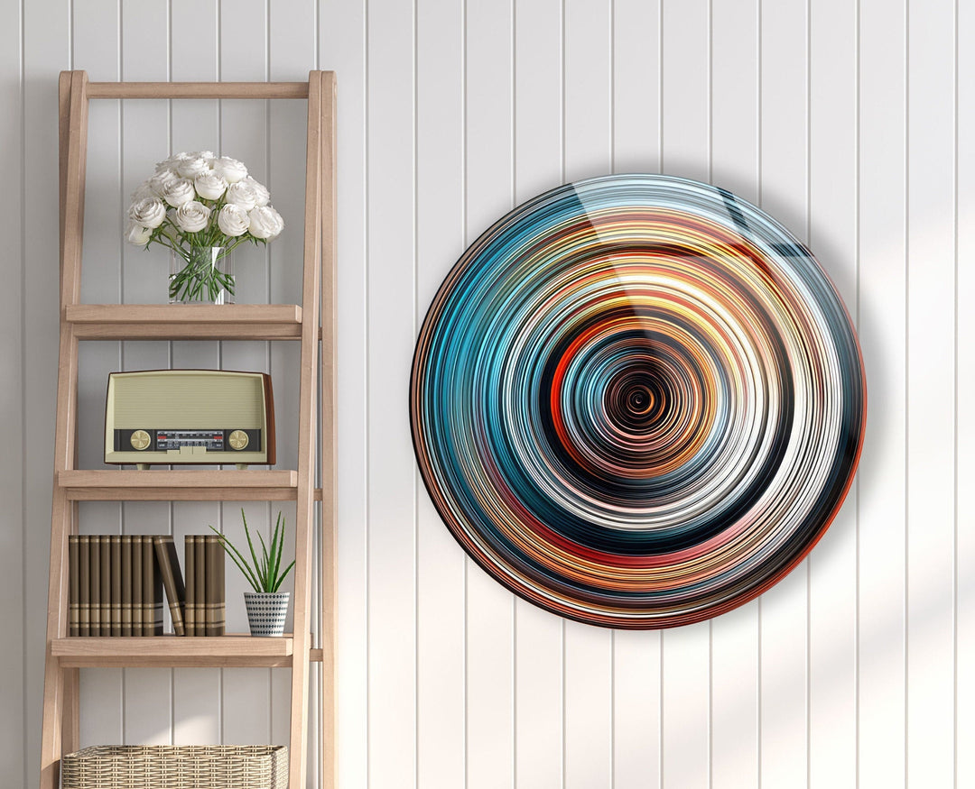 Abstract Round Tempered Glass Wall Art - MyPhotoStation