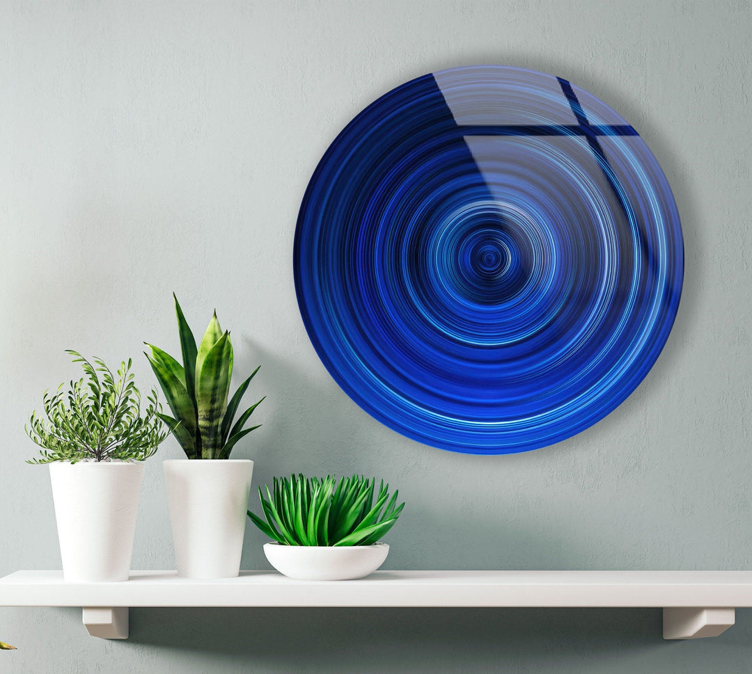 Abstract Round Tempered Glass Wall Art - MyPhotoStation